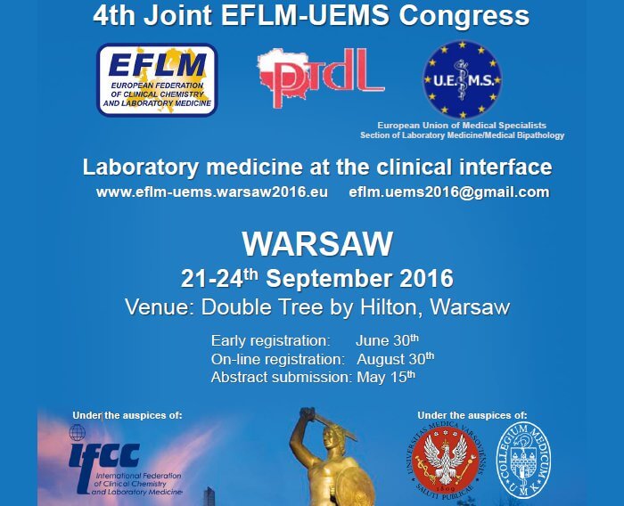 4. joint EFLM-UEMS Congress
